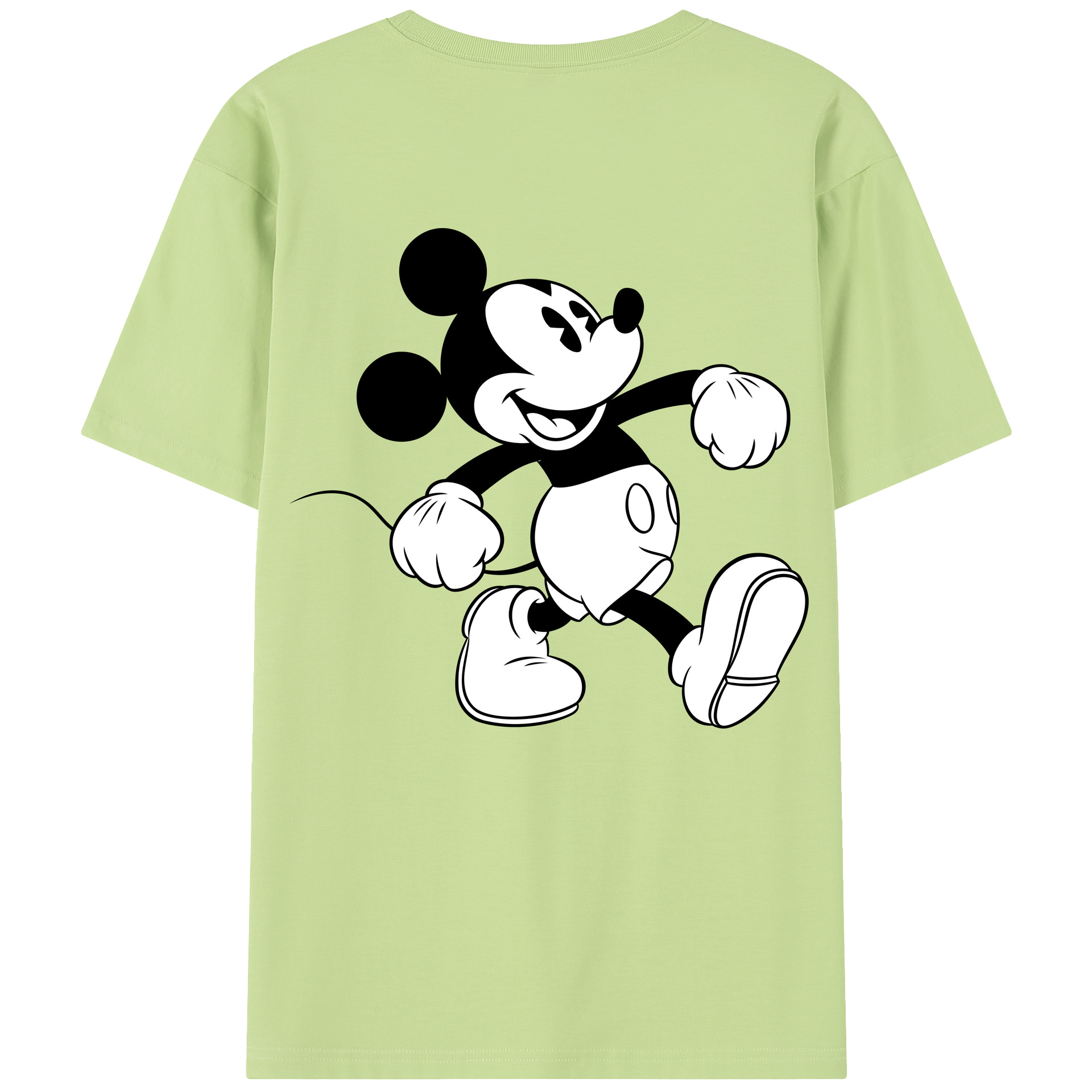 （画像用） ミッキーマウス Mickey Mouse 綿100％半袖Tシャツ（背面プリント）